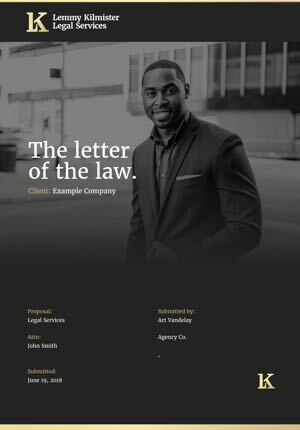 Legal Services Proposal Template Thumbnail